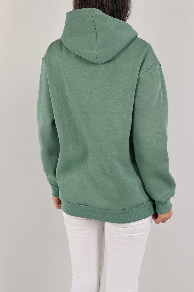 Su Yeşili Şardonlu Bayan Sweat 136528