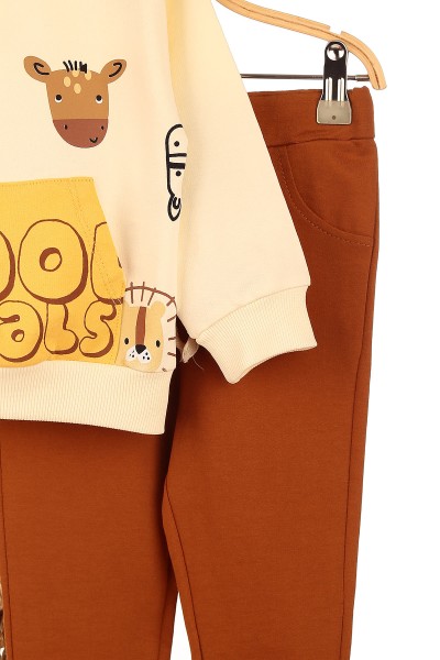 Taba (1-4 Yaş) Cool Hayvan Baskılı Erkek Çocuk Takım 146971