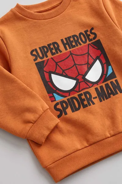Taba (1-5 Yaş)  Super Heroes  Baskılı 2 İp İçi Şardonlu  Erkek Çocuk 2'li Takım 497098