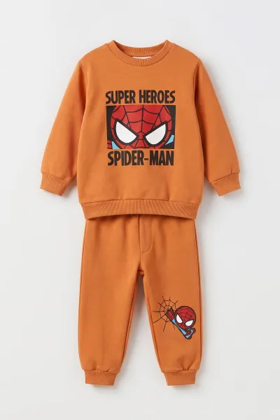 Taba (1-5 Yaş)  Super Heroes  Baskılı 2 İp İçi Şardonlu  Erkek Çocuk 2'li Takım 497098