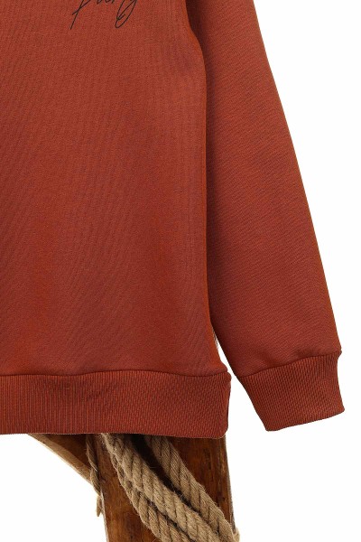 Taba (13-16 Yaş) Let'S Party Baskılı Üç İp Şardonlu Erkek Çocuk Sweat 154256