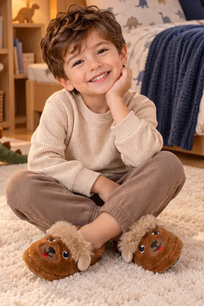 Taba ( 25 - 30 )Peluş Figürlü Çocuk Panduf 498630