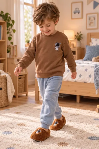 Taba ( 25 - 30 ) Peluş Figürlü Erkek Çocuk Panduf 499076