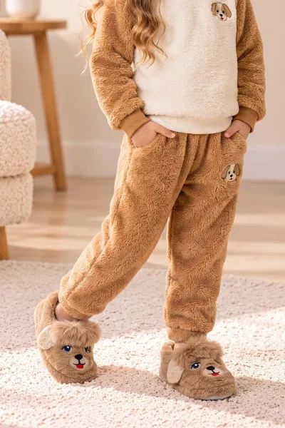 Taba ( 25 - 30 ) Peluş Figürlü Kız Çocuk Panduf 496276