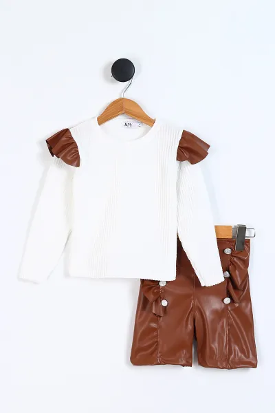 taba-4-9-yasfirfirli-dugmeli-deri-sortlu-kiz-cocuk-2li-takim-337839