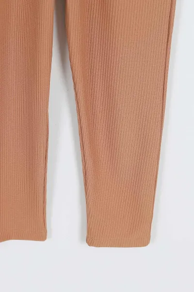 Taba (7-10 Yaş)Fitilli Likralı Erkek Çocuk Jogger Pantolon 357080