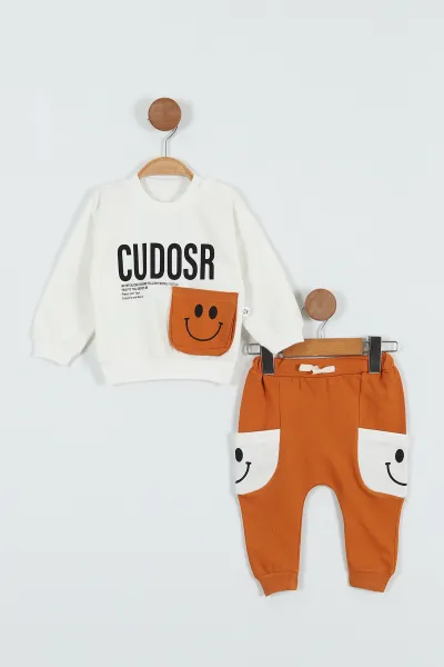 Taba (9-24 Ay ) Cepli Baskılı Erkek Bebe Takım 289013