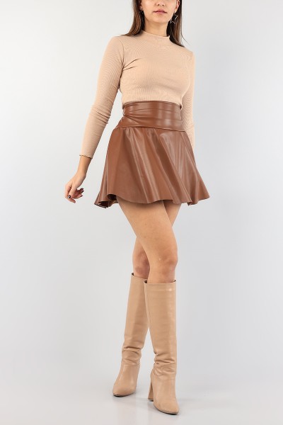 taba-beli-lastikli-deri-etek-89769
