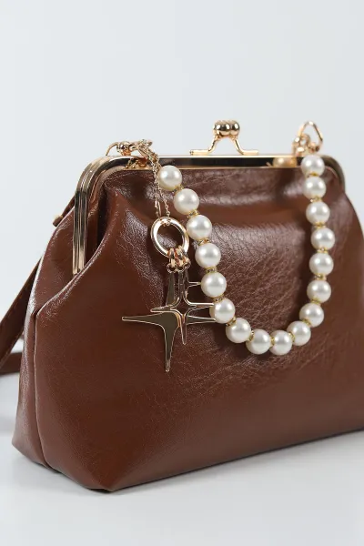 Taba Burslu Charm Detaylı Kadın El Kol ve Omuz Çantası 499249