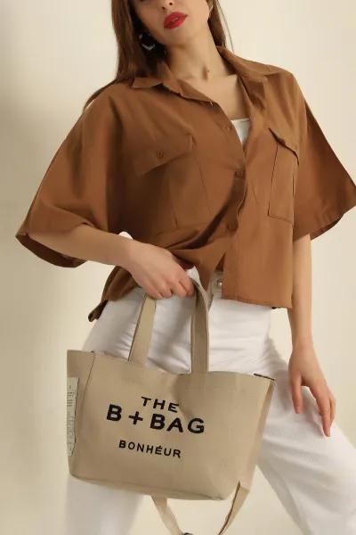 Taba Çift Cep Keten Gömlek 259692