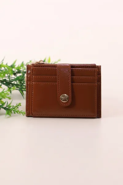 Taba Fermuarlı Bol Kartlıklı Kadın Cüzdan 410162