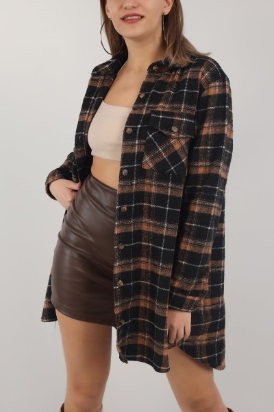 Taba Kaşe Gömlek Tunik 152822
