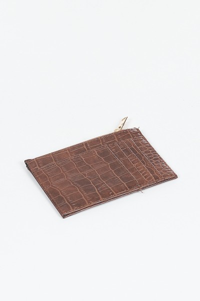 Taba 1040 Kroko Desen Bozuk Para Hazneli Fermuarlı Kartlık Cüzdan 103987