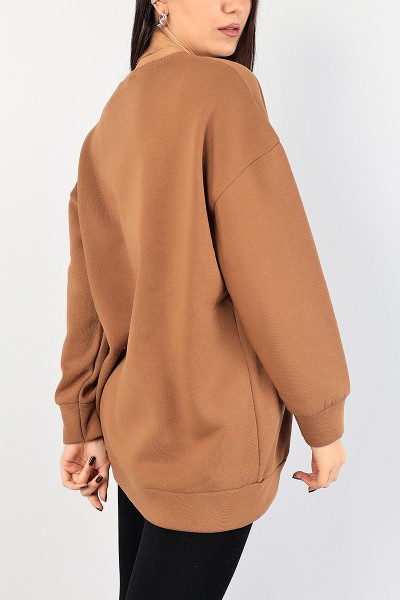 Taba Nakışlı Bayan Şardonlu Sweat 84995