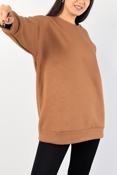 Taba Nakışlı Bayan Şardonlu Sweat 84995