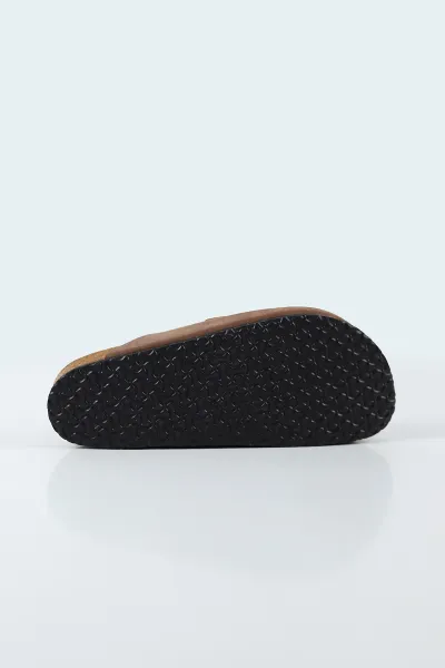 Taba Nubuk Kadın Loafer Terlik 500439