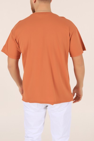 Taba Oversize Cep Detay Erkek Tişört 169690