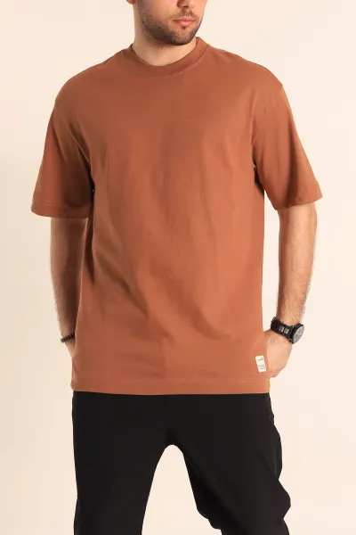 Taba Oversize Suprem Basic Erkek Tişört 254692