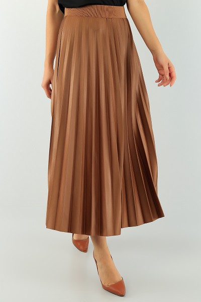 Taba Pileli Beli Lastikli Etek 74854