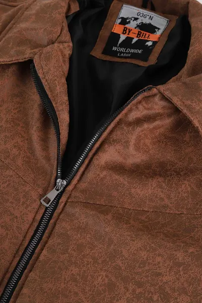 Taba Relaxed Fit Bel Lastikli İçi Dolgulu Erkek Bomber Mont 398714