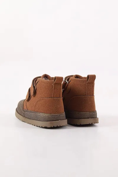 Taba Süet ( 22 - 26 ) Cırt Bantlı Erkek Bebek Bot 409778