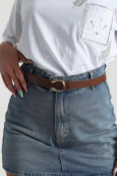 Taba Toka Detaylı Kadın Kemer 470518