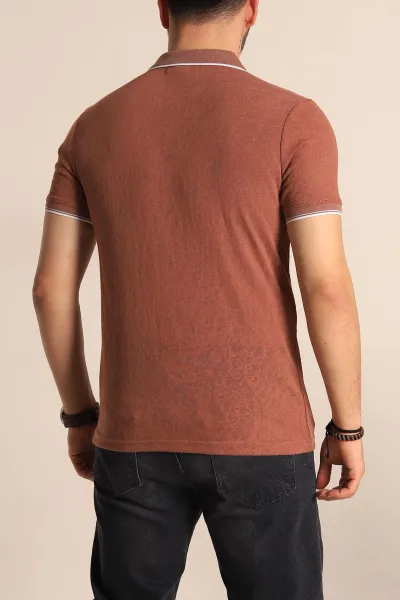 Tarçın Regular Fit Jakarlı Polo Yaka Triko Tişört 263236