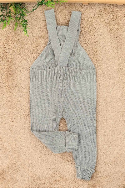 Taş (1-5 yaş)Ayıcıklı Triko Kız Çocuk Salopet Tulum 158341