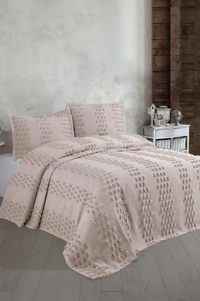 Taş 240x260 Çift Kişilik Gelin Seti Yatak Örtüsü 307699