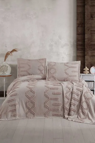 Taş 240x260 Çift Kişilik Gelin Seti Yatak Örtüsü 307703