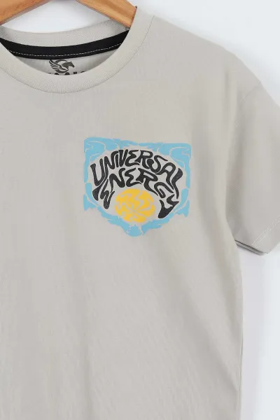 Taş (3-12 Yaş) Universal Baskılı   Kısa Kol   Erkek Çocuk Tişört 354401