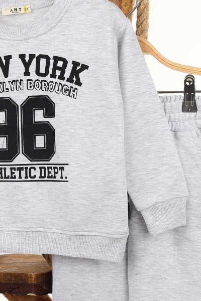 Taş (3-7 Yaş) Newyork Brooklyn Baskılı iki İp Erkek Çocuk Takım 147829