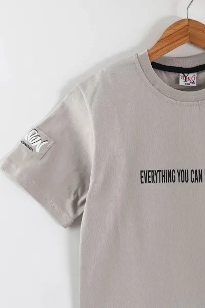 Taş (4-12 Yaş)  Everything   Baskılı Süprem Erkek Çocuk Tişört 442887