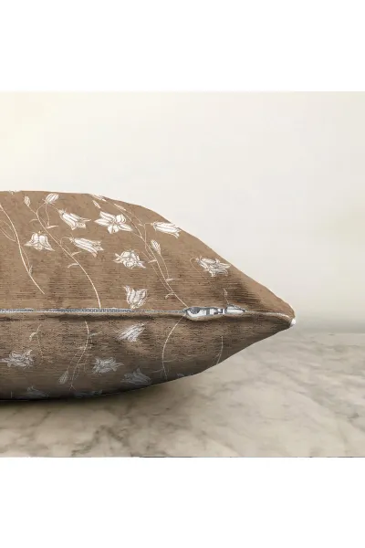 Bisküvi 43x43 Dijital Baskılı Fermuarlı Modern Kırlent Kılıfı 272878