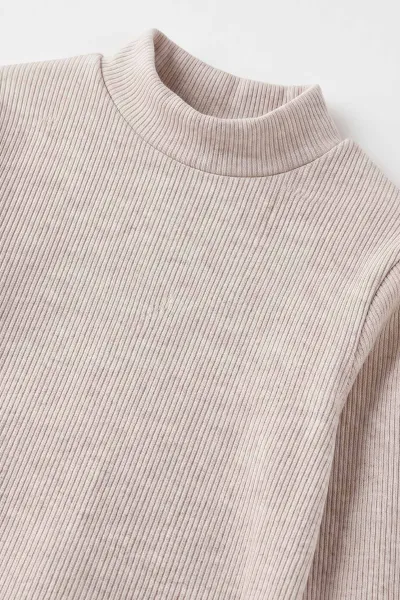 Taş (5-12 Yaş) Yarım Balıkçı Yaka Kaşkorse Kız Çocuk Body Sweatshirt 493050