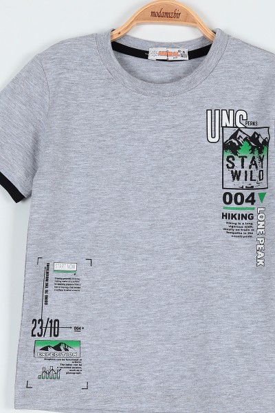 Taş (6-9 Yaş) Uns Lone Peak Baskılı Şortlu Erkek Çocuk Takım 190657