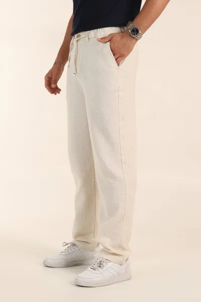 Taş Baggy Dokulu Bel Arkası Lastikli Erkek Pantolon 380911