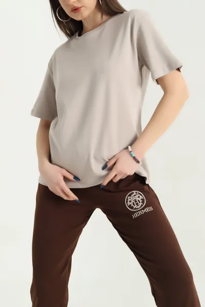 Taş Basic İnterlok Penye Kadın Tişört 338407