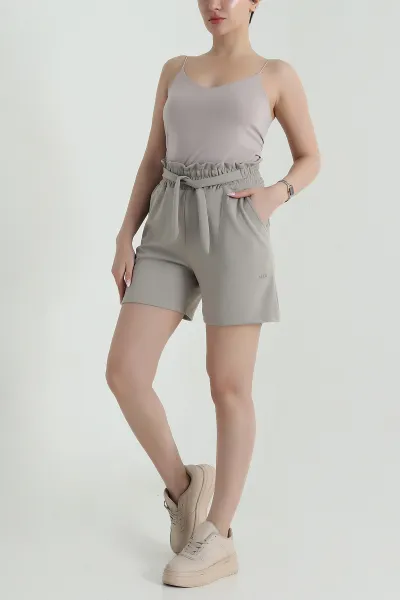 Taş Bel Lastikli Modal Kadın Şort 458808