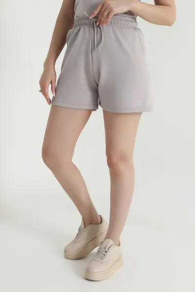 Taş Beli Lastikli Modal Kadın Şort 467720