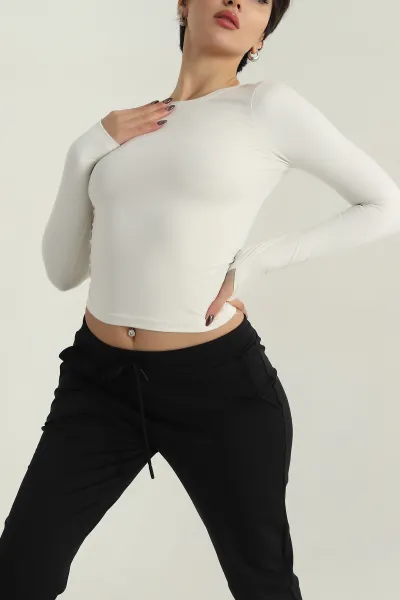 Taş Belize Parmak Geçmeli Modal Badi Bluz 408775