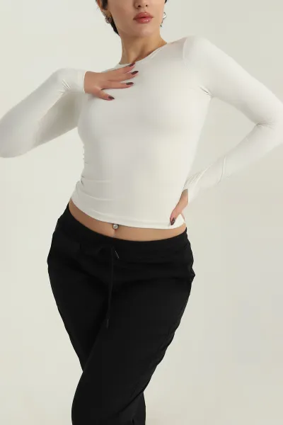 Taş Belize Parmak Geçmeli Modal Badi Bluz 408775