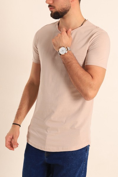 Taş Bisiklet Yaka Erkek Tişört  215858