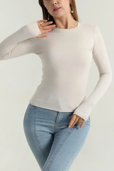 Taş Bisiklet Yaka Oysho Kadın Bluz 397491