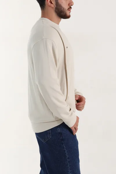 Taş Bisiklet Yaka Uzun Kollu Erkek Sweatshirt 396972