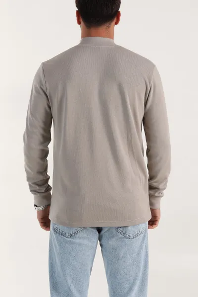 Taş Regular Fit Yarım Balıkçı Yaka Uzun Kollu Erkek Sweatshirt 397045