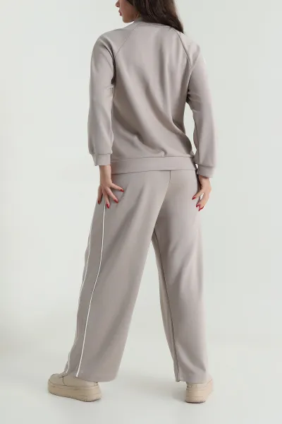 Taş Biyeli Reglan Kol Modal Kadın İkili Takım 488424