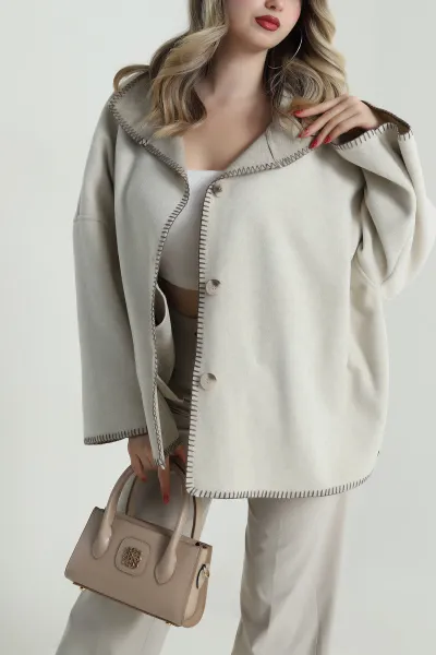 Taş Çoban Dikiş Keçe Kadın Mont 486231