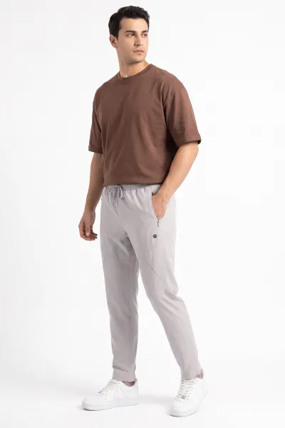 Taş Cool Kumaş Ön Oval Kesim Düz Paça Erkek Eşofman Altı 494552
