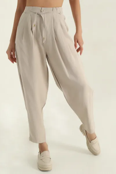 Taş Diagonel Cupralı Kadın Pantolon 362925